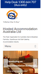 Mobile Screenshot of hostedaccommodationaustralia.com.au